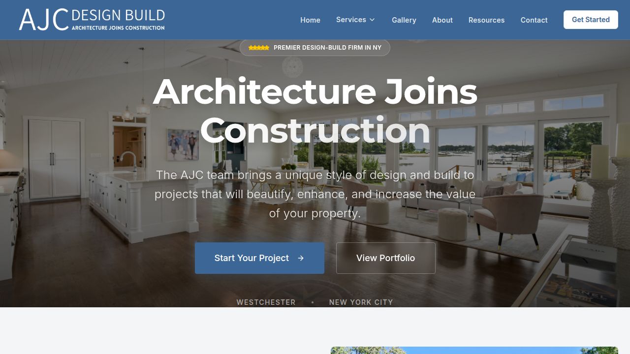 AJC Design Build: Architecture Joins Construction | Westchester & NYC